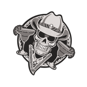 iron on patches - skull patch