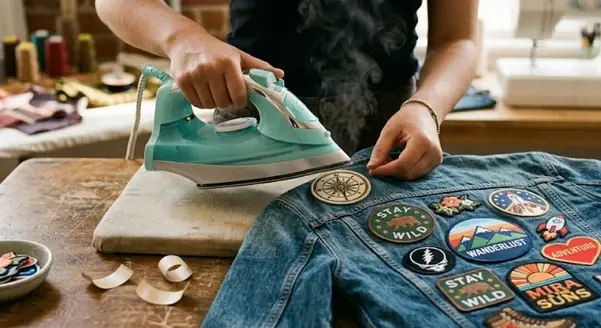 Denim-Jacket-with-Iron-On Patches